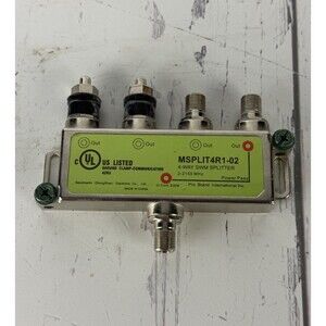 DIRECTV 4-Way SWM Splitter MSPLIT4R1-02 Green Label Multi-Room Viewing MRV New